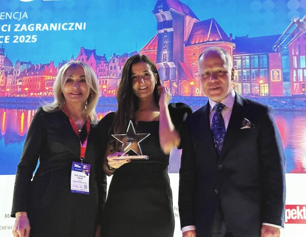 JM Rektor prof. Olszak, Edyta L-S oraz prof. Dyduch