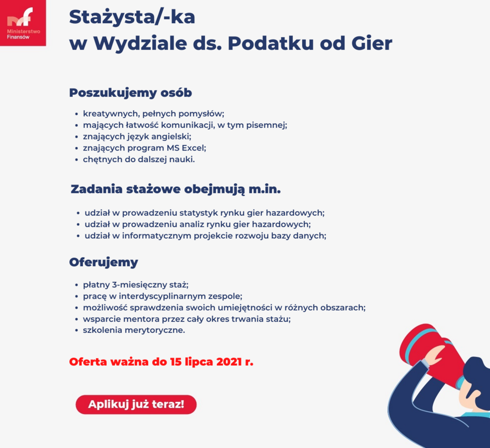 Obrazek przedstawia plakat stażu