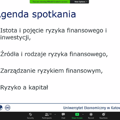 III edycja warsztatów pt. "Finanse dla niefinansistów"