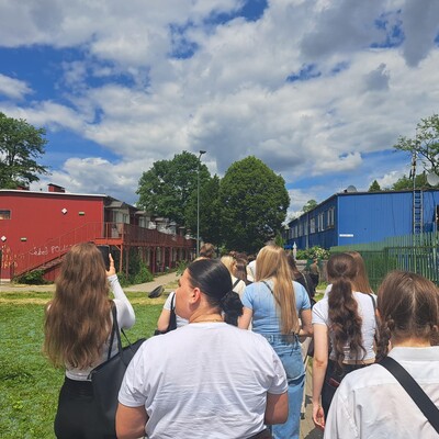 Studenci w czasie wizyty