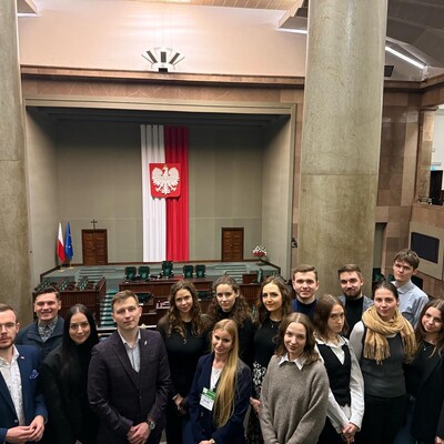 studenci podczas wyjazdu