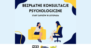 Bezpłatne konsultacje psychologiczne dla studentów w ramach Projektu ThePresja i Niezależnego Zrzeszenia Studentów