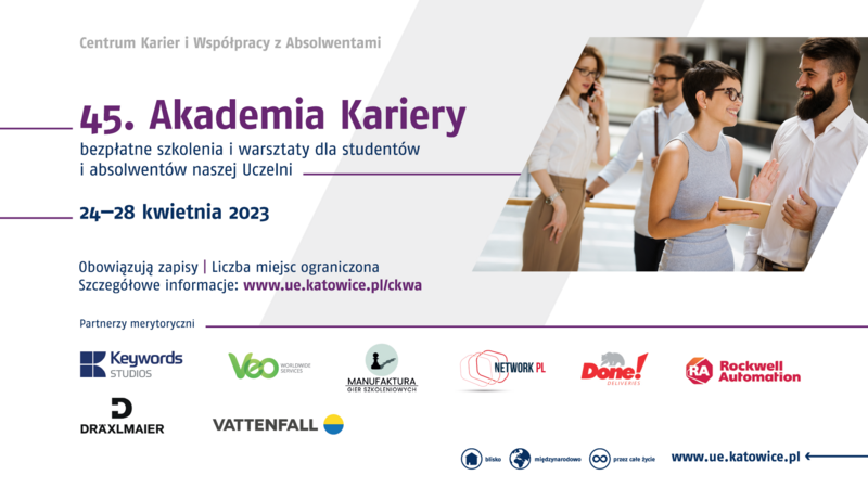 Zdjęcie promująca wydarzenie 45. Akademia Kariery