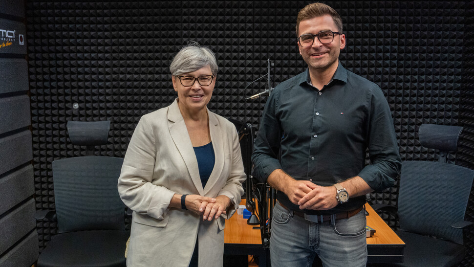 dr Adamus-Matuszyńska oraz Marek Kiczka