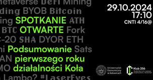 Spotkanie otwarte Koła Naukowego Kryptowalut i Blockchaina "Klub 256"