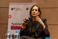 zdjęcie ze spotkania z Anne Applebaum