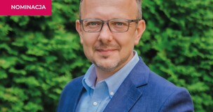 dr Bartłomiej Gabryś oraz napis "Nominacje POP Science 2023"