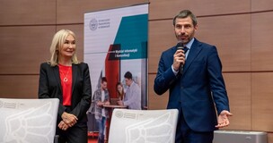 photo from seminarium with Her Magnificence Rector