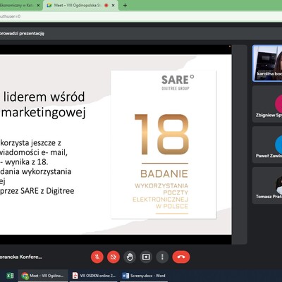 zrzut ekranu z konferencji 