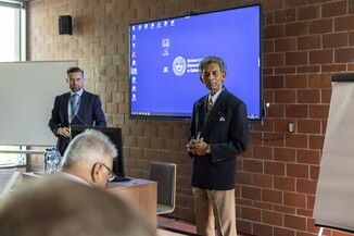 Vice-Rector for Education and International Relations Prof. Sławomir Smyczek, Ph.D.  at day 1 of symposium