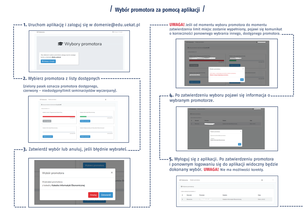 instrukcja wyboru promotora