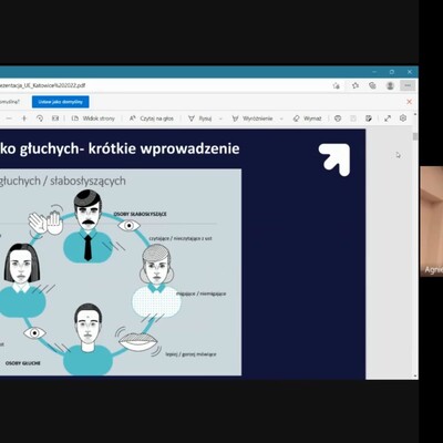 zrzut ekranu z konferencji 