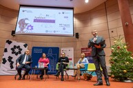 zdjęcie podczas wydarzenia "Dialog z przyszłością: Człowiek a sztuczna inteligencja"