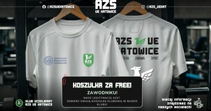 grafika promocyjna z koszulkami AZS
