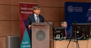 Prorektor prof. Nowak oraz prof. Kozak
