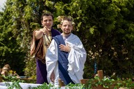 przebrani studenci na korowodzie otwierającym Juwenalia Śląskie