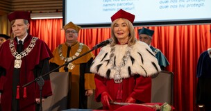 Her Magnificence the Rector opening the celebrations