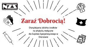 Obrazek przedstawia plakat informacyjny NZS UE w Katowicach.