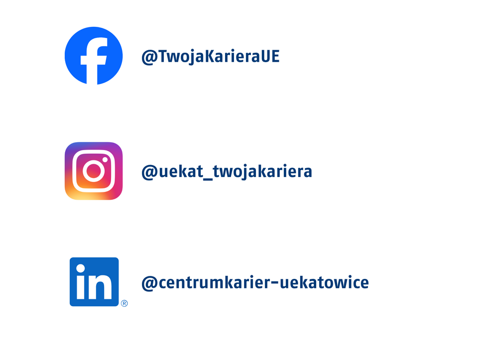 Centrum Karier i Współpracy z Absolwentami - Facebook, Instagram, LinkedIn