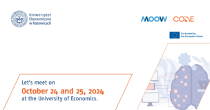 Promotional banner for the MOOW CODE event with logos and an invitation to join the October session.