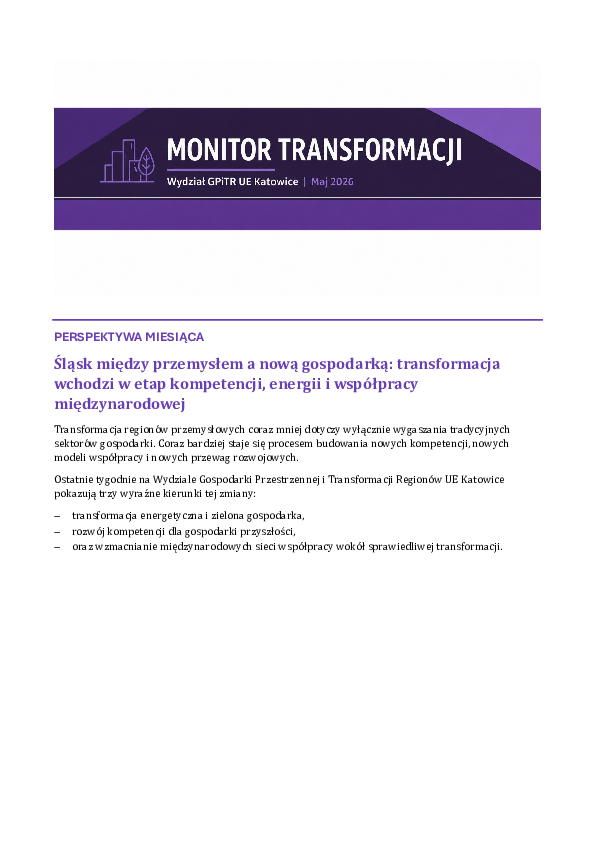 PDF z numerem Monitora Transformacji - maj 2026