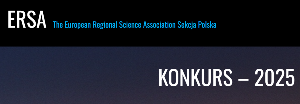 Fragment strony konkursowej - logo ERSA.