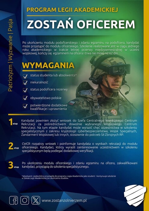 plakat informacyjny; treść w newsie oraz w linku