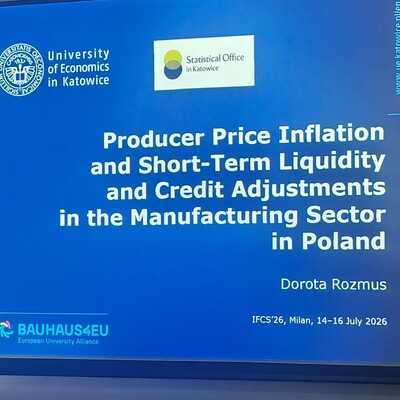 Dr Dorota Rozmus w trakcie referatu na IFCS'2026