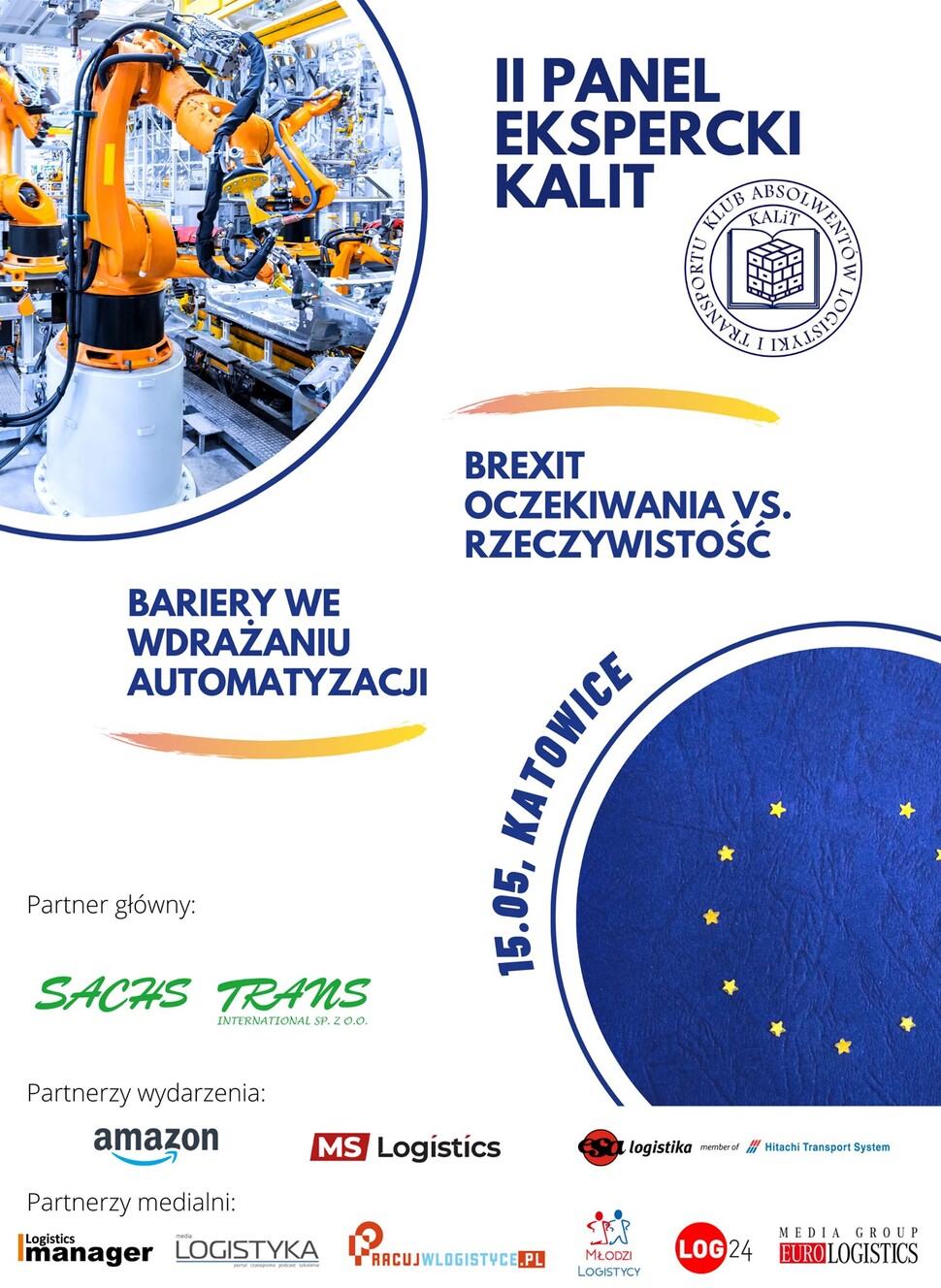 Obrazek przedstawia logo Klubu Absolwentów Logistyki i Transportu