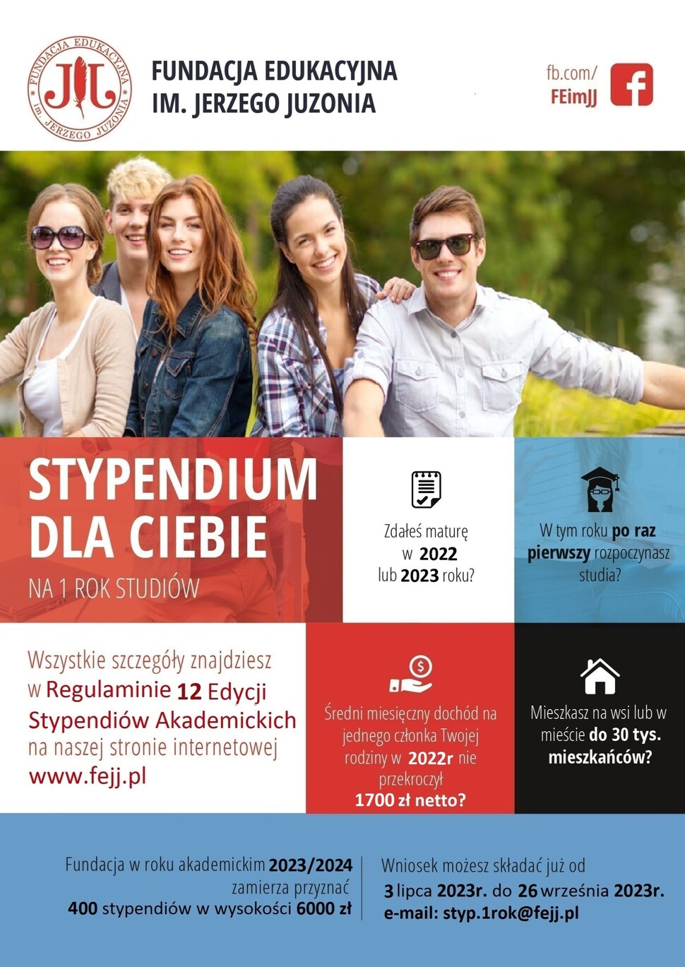 plakat promujący stypedium