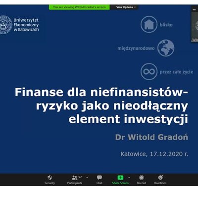 III edycja warsztatów pt. "Finanse dla niefinansistów"