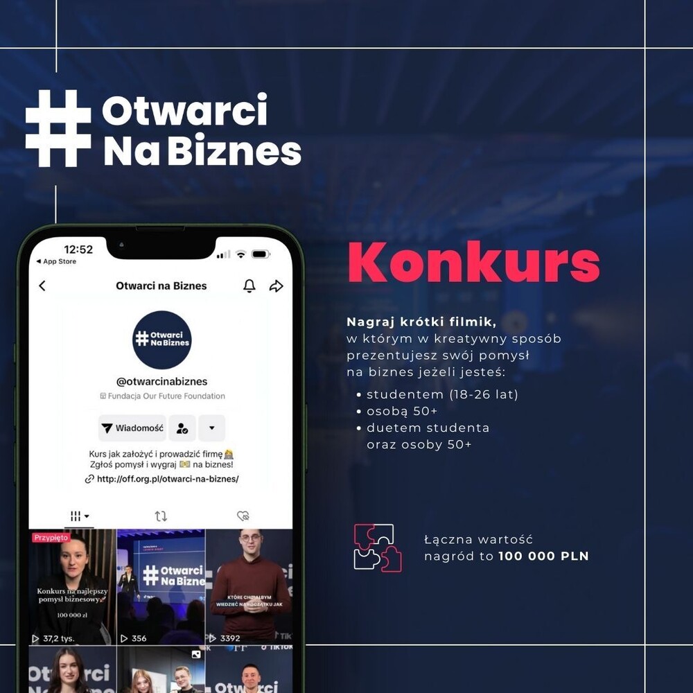 grafika promocyjna, treść w newsie