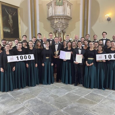 zdjęcie chóru z festiwalu w Bielsku Białej