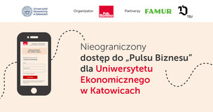 Bezpłatna subskrypcja Pulsu Biznesu dla UE Katowice - grafika