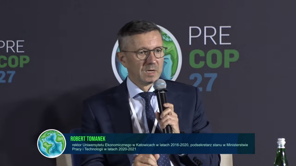 Zrzut ekranu z konferencji