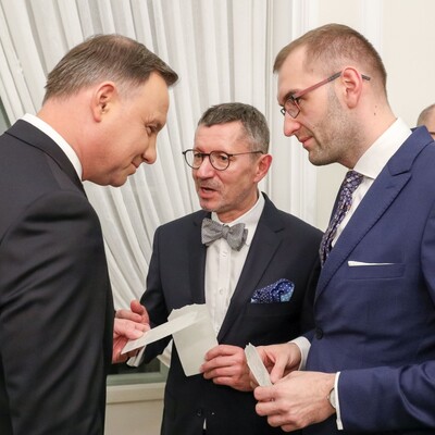 Spotkanie opłatkowe w Pałacu Prezydenckim z udziałem naszego Rektora