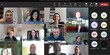 zrzut ekranu konferencji online, uczestnicy