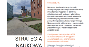 strona okładkowa Strategii naukowej GPiTR