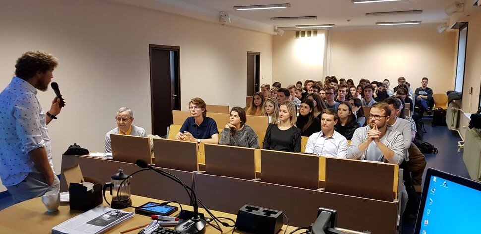 Warsztaty językowe Matrioszki z udziałem Dawida Łausta