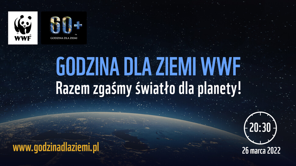 informacje dotyczące godziny dla ziemi oraz zdjęcie planety widzianej z kosmosu