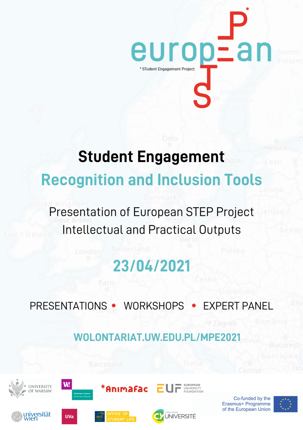 Obrazek przedstawia plakat w języku angielskim, zawierający informacje dotyczące wydarzenia.