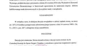 Uprawnienia dla Wydziału Ekonomii