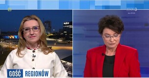 Prof. Kieżel wraz z prowadzącą program 