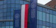 flaga Polski oraz UE Katowice