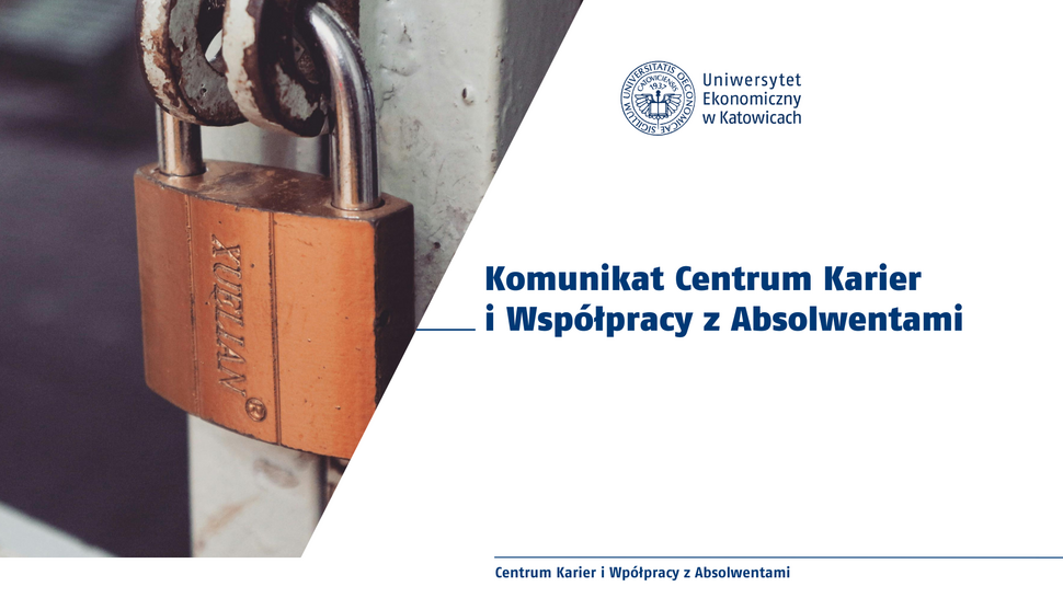 W dniu 16 marca 2026 roku (poniedziałek) Biuro Centrum Karier i Współpracy z Absolwentami będzie nieczynne dla interesariuszy