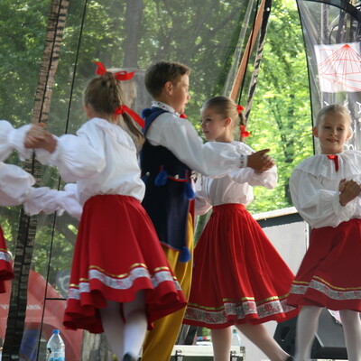 Występ Zespołu Pieśni i Tańca "Silesianie" na Giszowcu