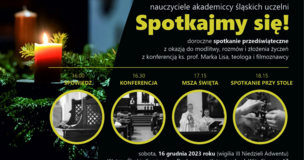 plakat z informacjami o spotkaniu