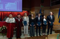 JM Rektor oraz prof. Dyduch z wyróżnionymi