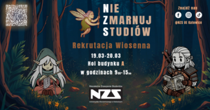 grafika promująca wiosenną rekrutację do NZS