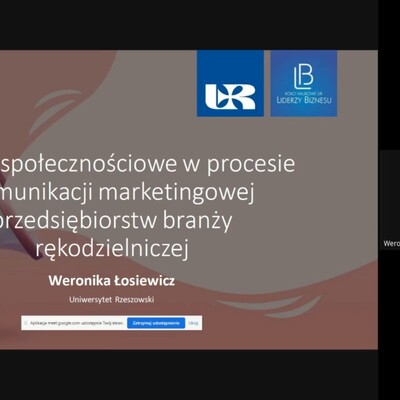 zrzut ekranu z konferencji 